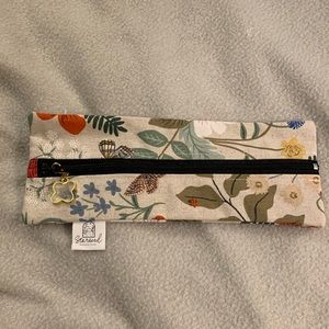 Floral zipper pencil/pen pouch